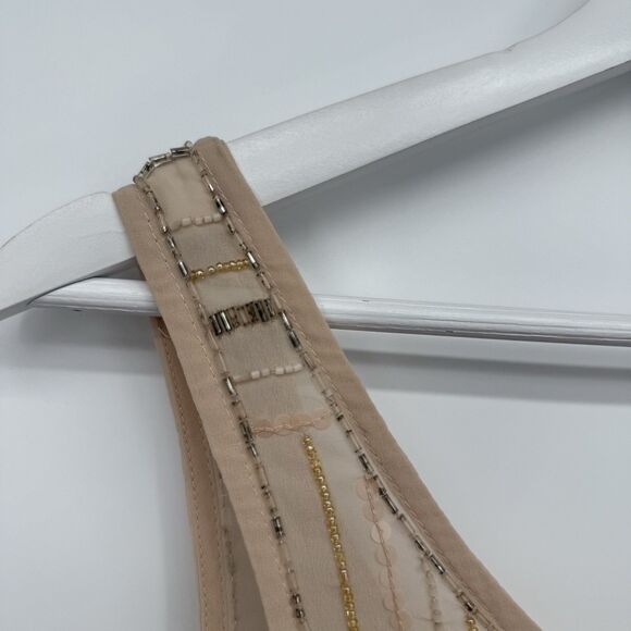 Guess Blush Beaded Sequin Tank Top Y2k Style Size Small - Picture 9 of 10